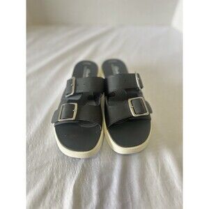 Clarks Cloudsteppes Women's Drift Slides Sandals Black Size 9.5